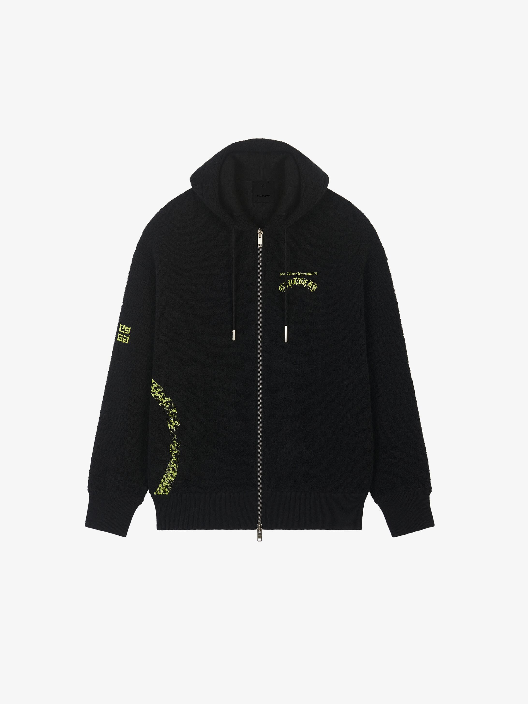 GIVENCHY LOGO拉链连帽卫衣